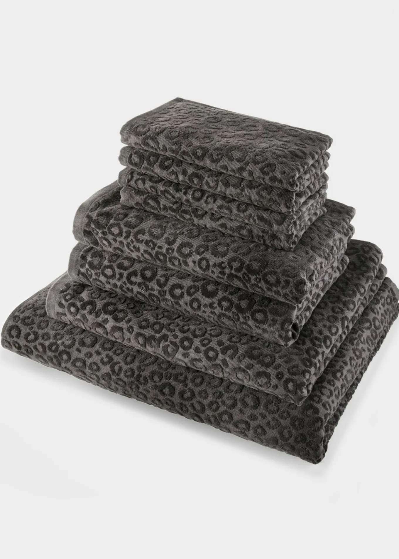 Toalla de mano de algodón con estampado de leopardo