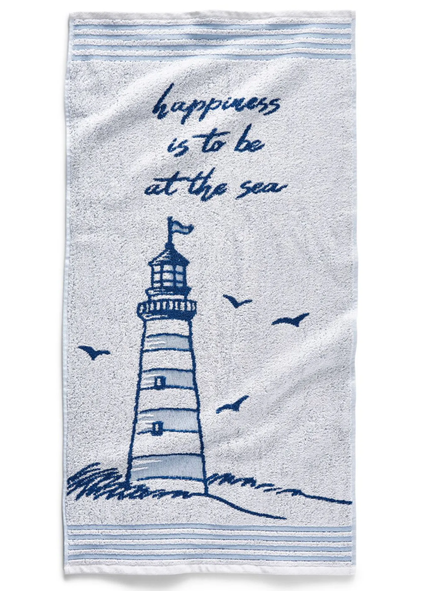 Toalla de mano de algodón con faro