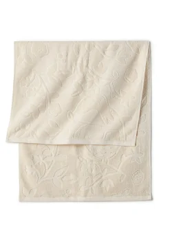 Toalla de mano de algodón con estructura en relieve