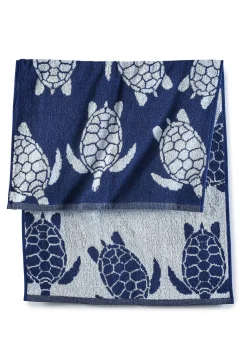Toalla de mano de algodón con diseño de tortugas