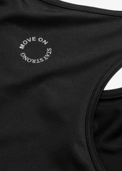 Top con espalda deportiva y material de secado rápido