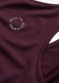 Top con espalda deportiva y material de secado rápido