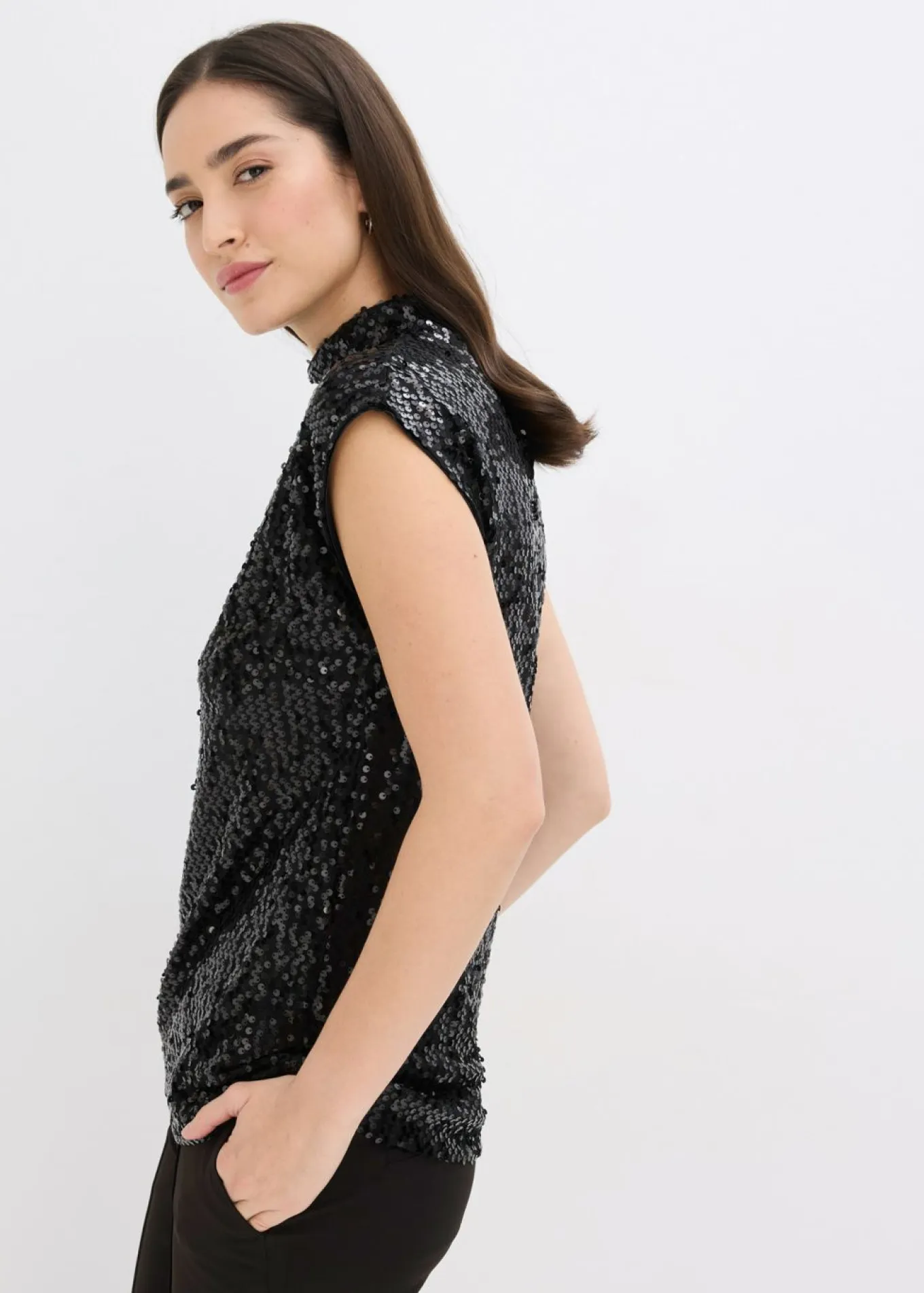 Top con lentejuelas