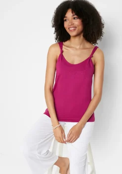 Top de algodón con detalle de nudo