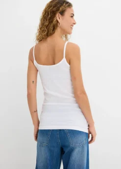 Top de algodón puro con tirantes finos (2 unidades)