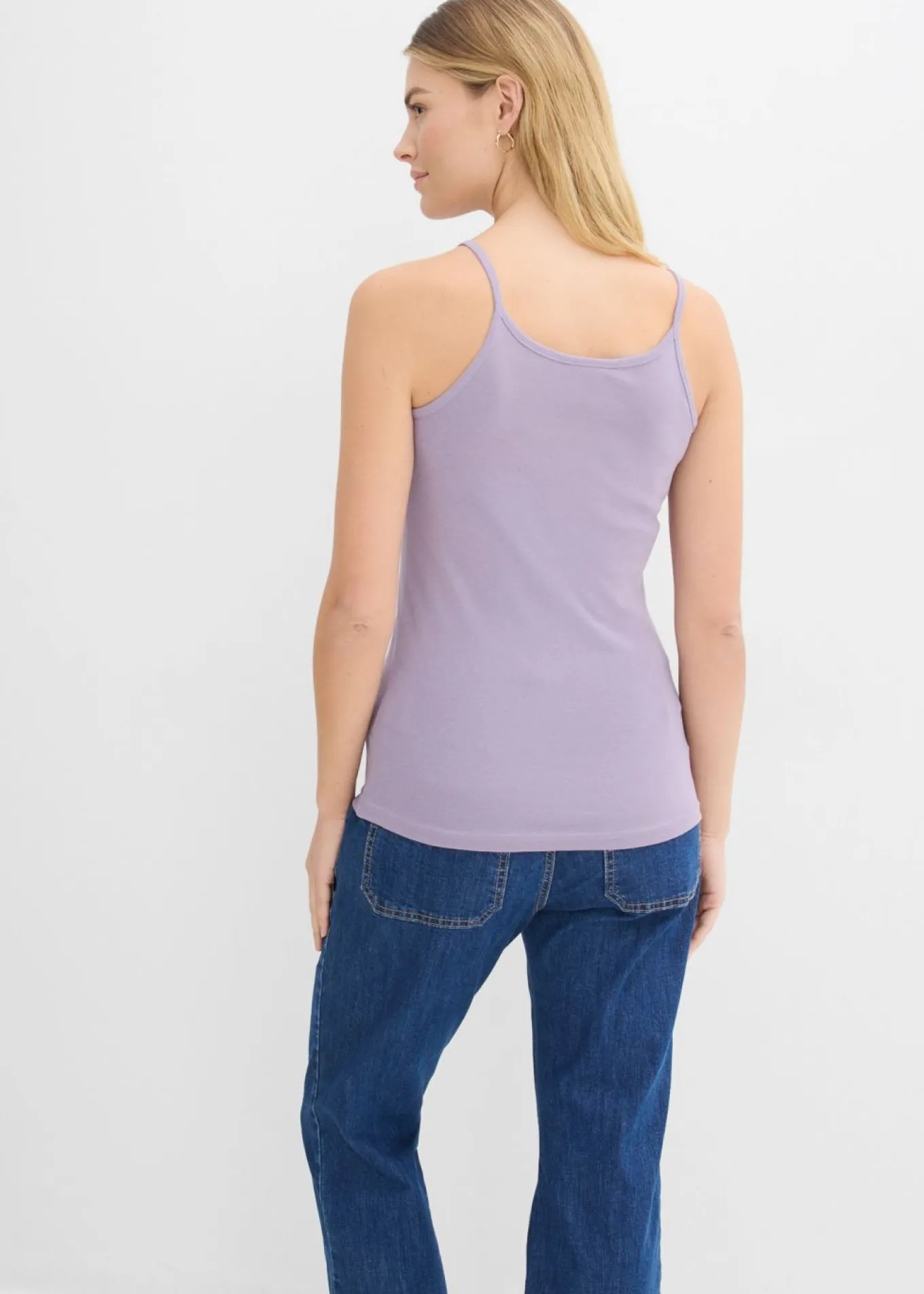 Top de algodón puro con tirantes finos (3 unidades)