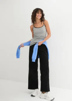 Top de algodón puro con tirantes finos (3 unidades)