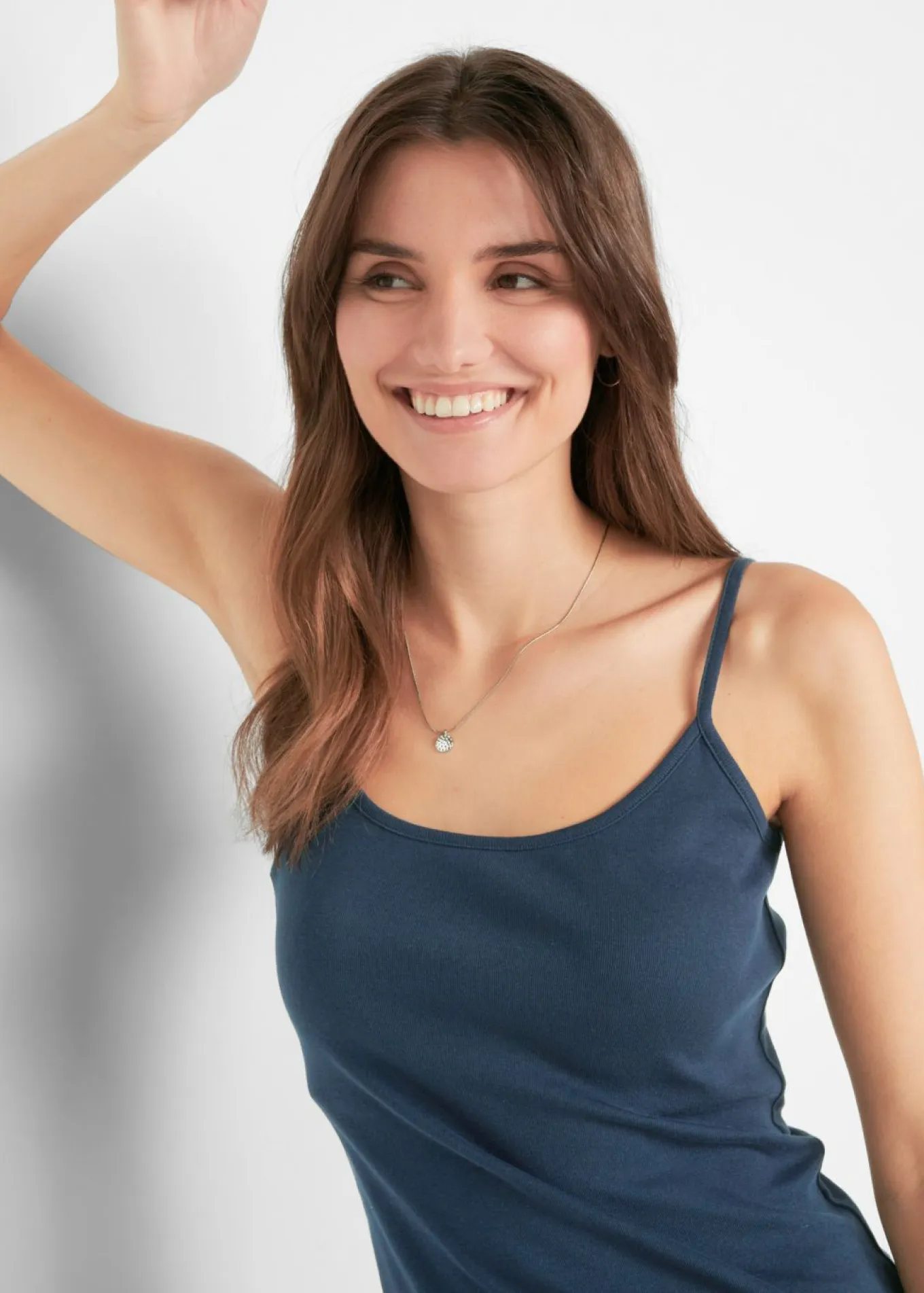 Top de algodón puro con tirantes finos (3 unidades)