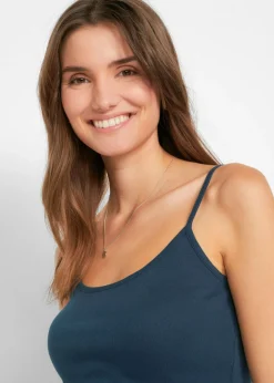 Top de algodón puro con tirantes finos (3 unidades)