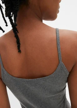Top de algodón puro con tirantes finos (2 unidades)