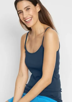 Top de algodón puro con tirantes finos (3 unidades)