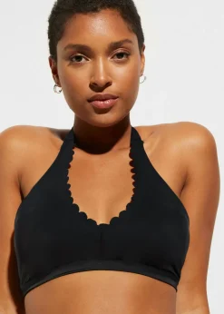 Top de bikini anudado al cuello