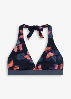 Top de bikini anudado al cuello