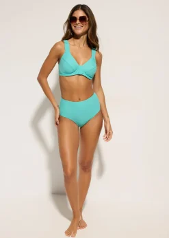 Top de bikini reductor con tirantes anchos