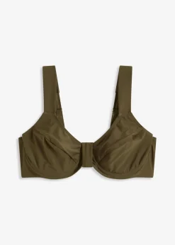 Top de bikini reductor con tirantes anchos