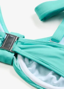 Top de bikini reductor con tirantes anchos