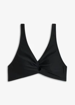 Top de bikini tipo bustier con detalle anudado