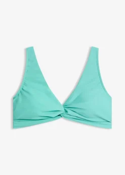 Top de bikini tipo bustier con detalle anudado