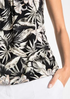 Top de mezcla de viscosa suave con tirantes finos