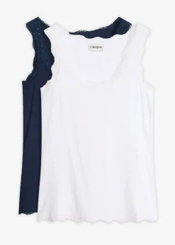 Top de mezcla de viscosa suave (2 unidades)
