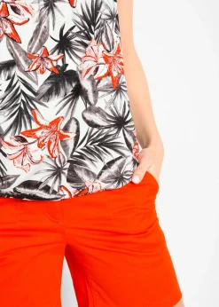 Top de mezcla de viscosa suave con tirantes finos