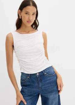 Top de mezcla de viscosa suave