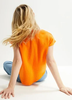 Top de muselina de algodón puro
