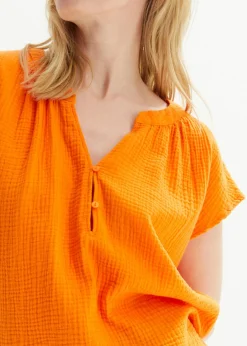 Top de muselina de algodón puro