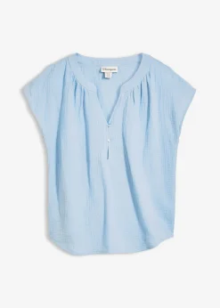 Top de muselina de algodón puro