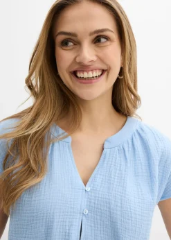 Top de muselina de algodón puro