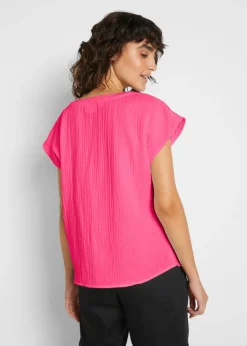 Top de muselina de algodón puro