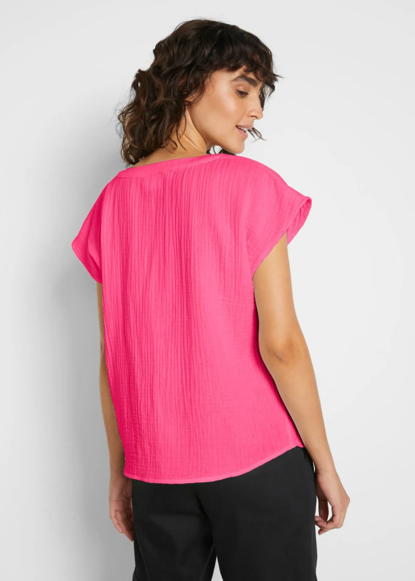 Top de muselina de algodón puro