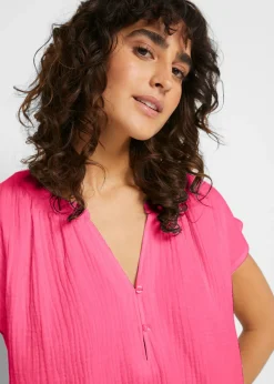 Top de muselina de algodón puro