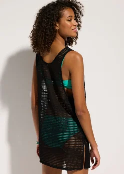 Top de playa transparente