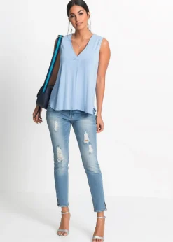 Top de suave mezcla de viscosa