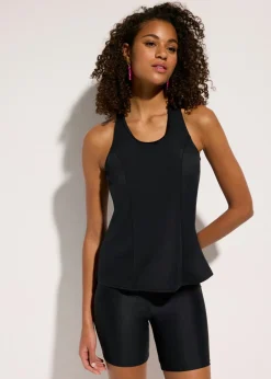 Top de tankini de secado rápido