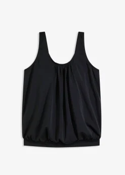 Top de tankini oversize con corte de globo