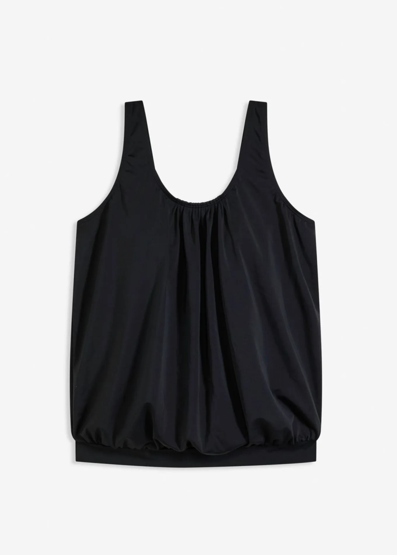 Top de tankini oversize con corte de globo