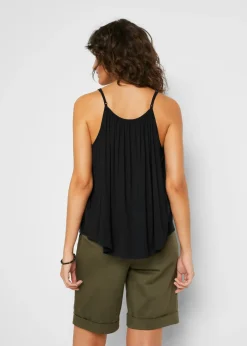 Top de viscosa fluida con tirantes finos