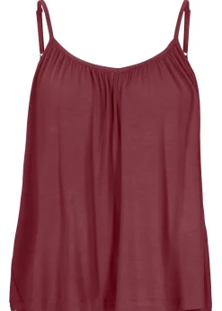 Top de viscosa fluida con tirantes finos