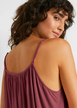 Top de viscosa fluida con tirantes finos