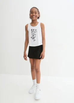 Top y falda pantalón (2 piezas) para niñas de algodón orgánico