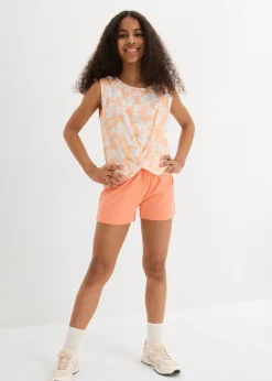 Top y pantalón corto de mezcla de algodón orgánico (conjunto de 2 piezas)