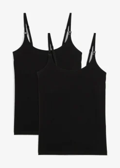 Tops de lactancia de algodón orgánico (2 unidades)