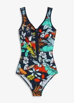 Traje de baño con cremallera