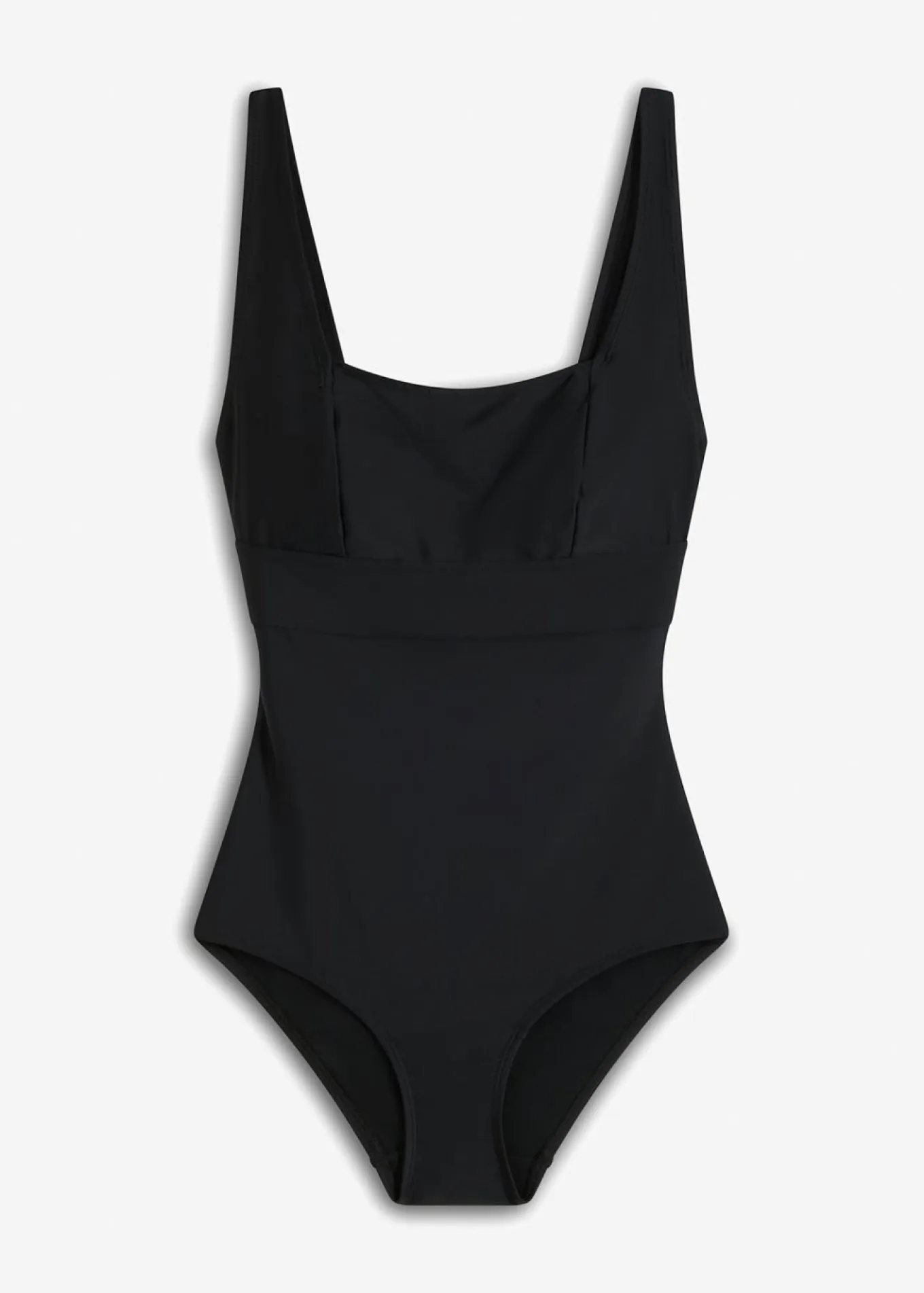 Traje de baño con efecto moldeador medio con escote cuadrado