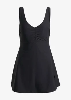 Traje de baño con efecto moldeador medio y escote en V