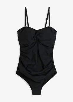 Traje de baño con efecto moldeador medio y aspecto cruzado