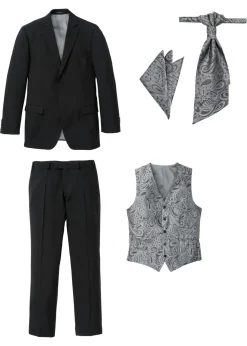 Traje de boda (5 piezas) con chaleco y plastrón, regular fit