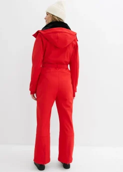 Traje de esquí de softshell con forro cálido y material impermeable